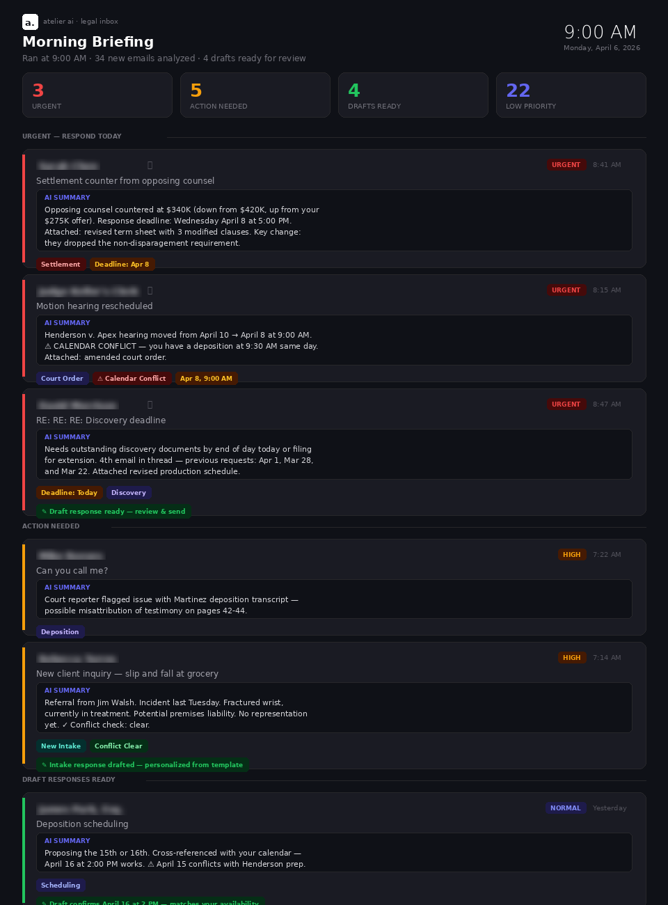 AI-powered morning briefing
